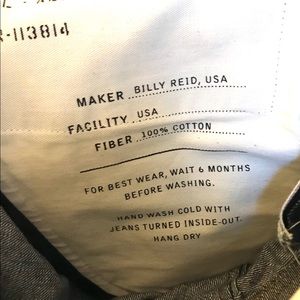 Billy Reid Men's Jeans